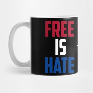 Free Speech is Not Hate Speech Mug